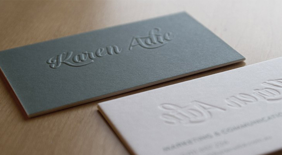 Tìm hiểu về card visit dập nổi