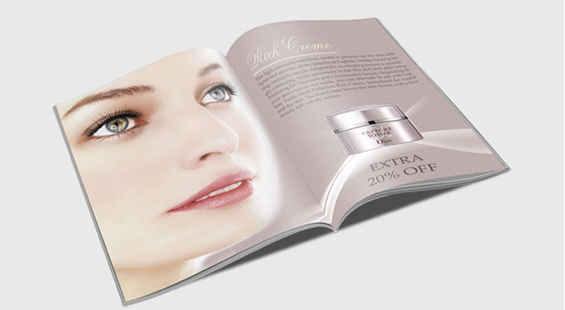 Thiết kế catalogue đẹp hiệu ứng mới của ngành mỹ phẩm