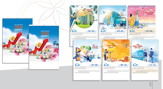 Xu hướng thiết kế lịch Tết