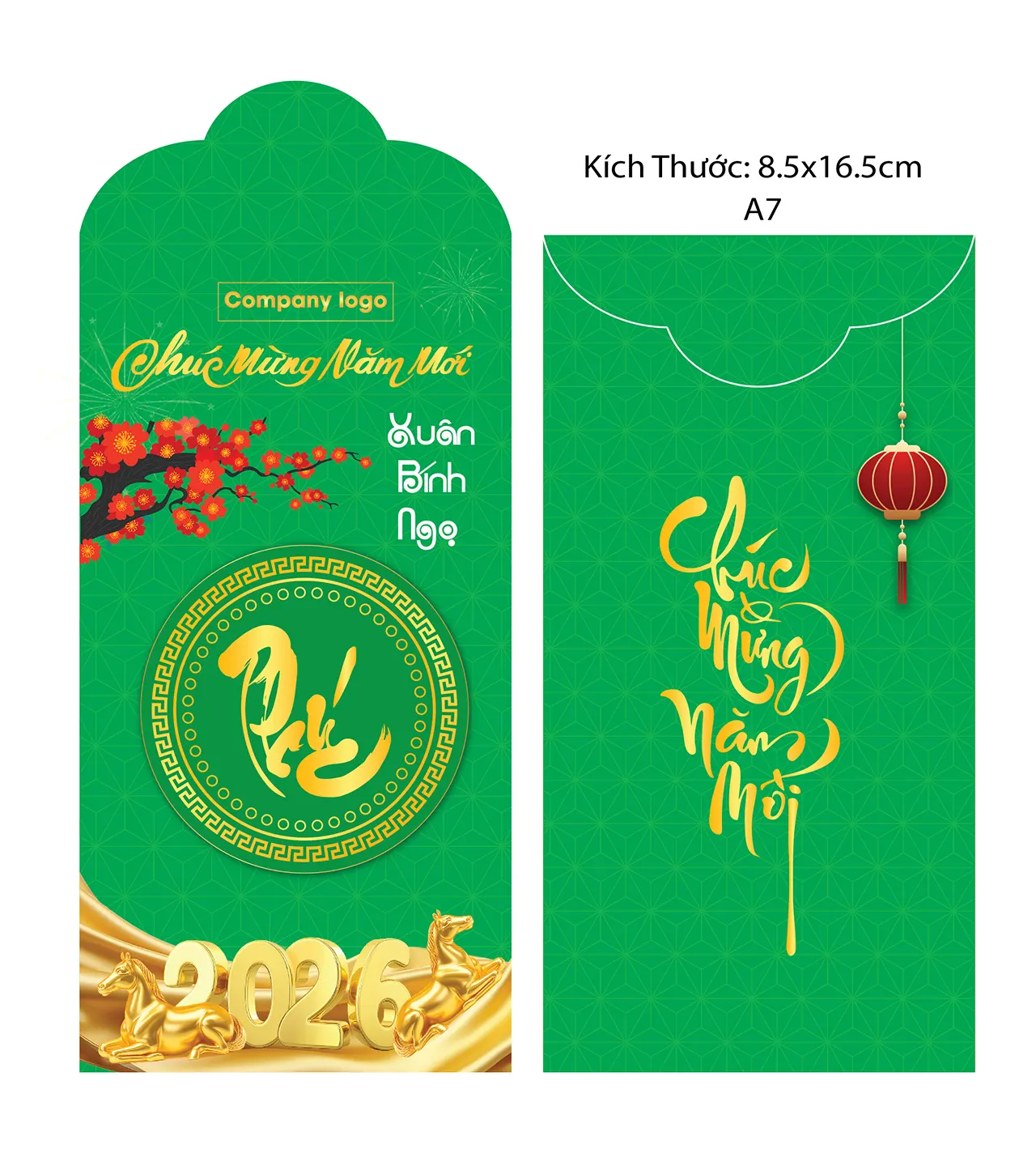 In bao lì xì ép kim vàng nổi bật