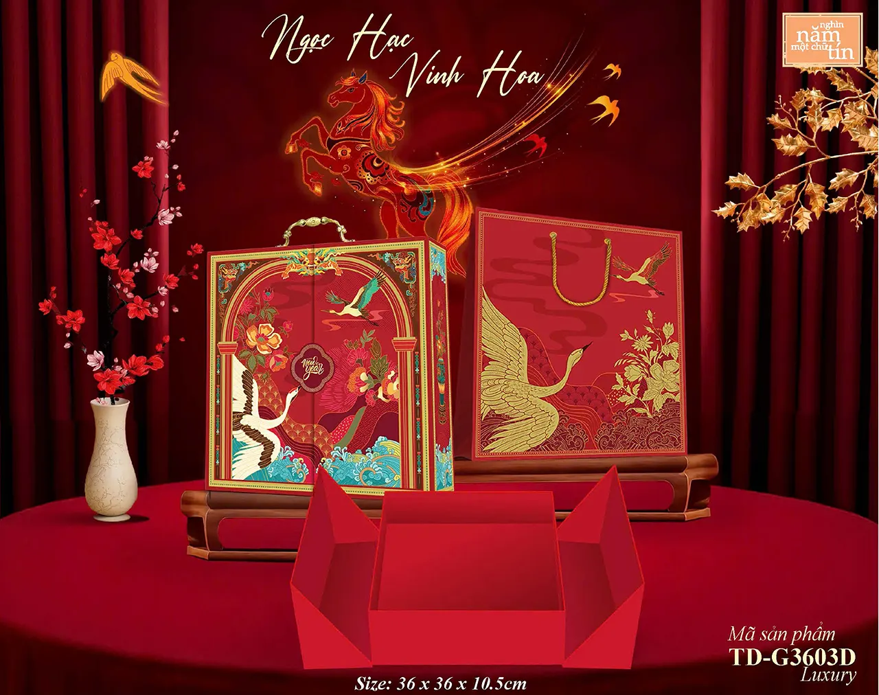 Thiết kế vỏ hộp quà Tết hiện đại 2026