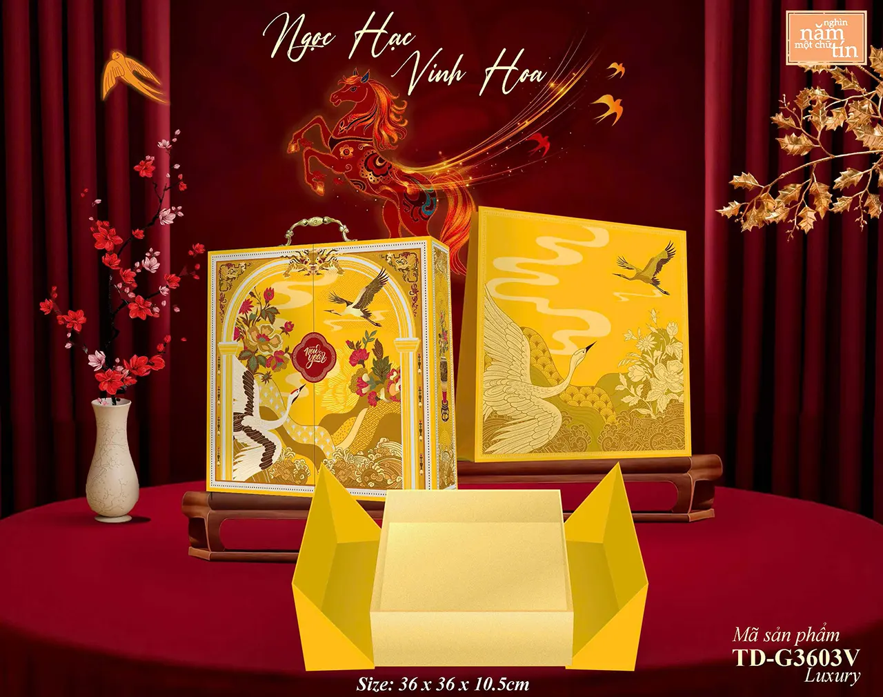 Hộp quà Tết sang trọng 2026