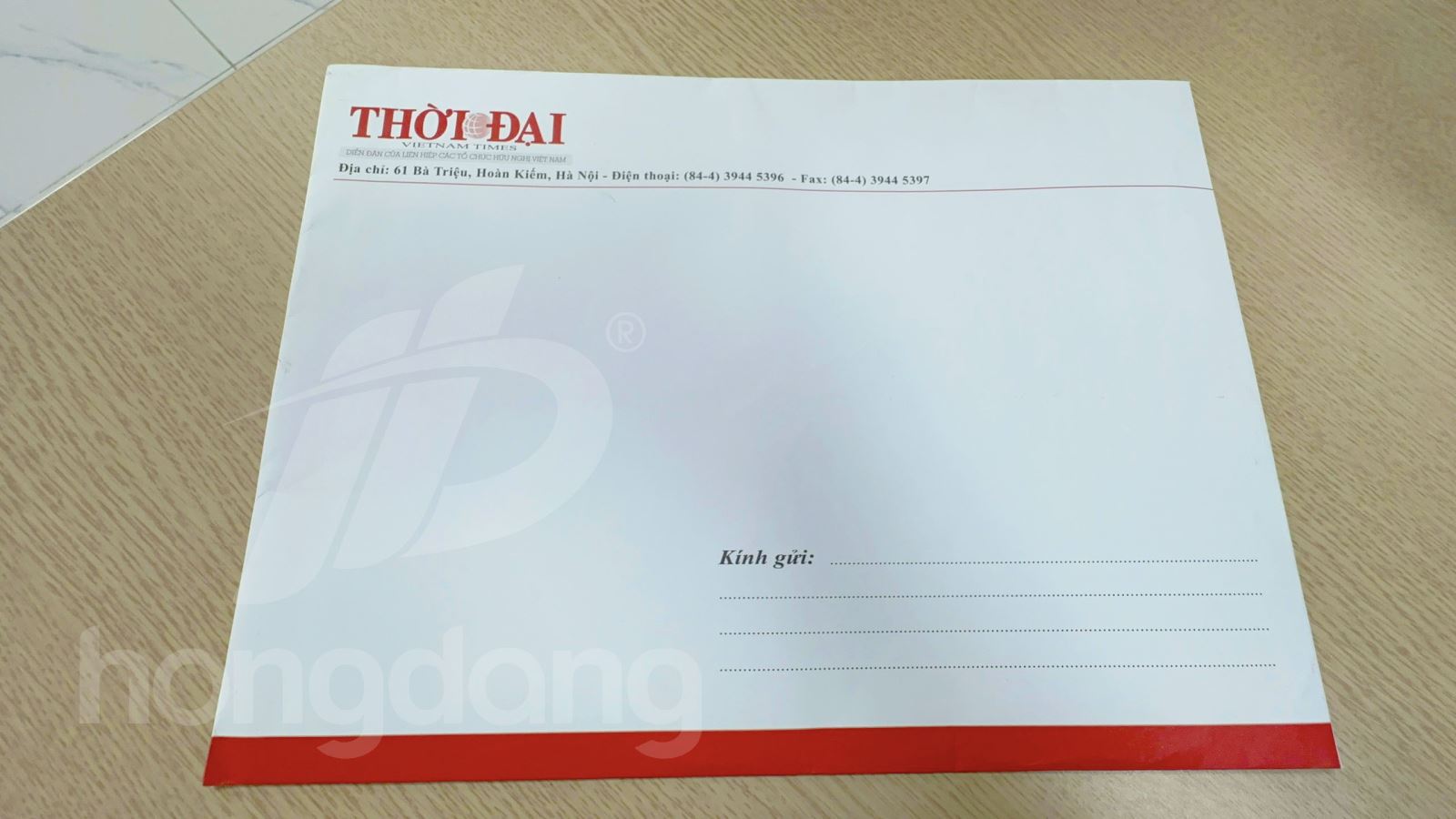  Mẫu phong bì báo chí