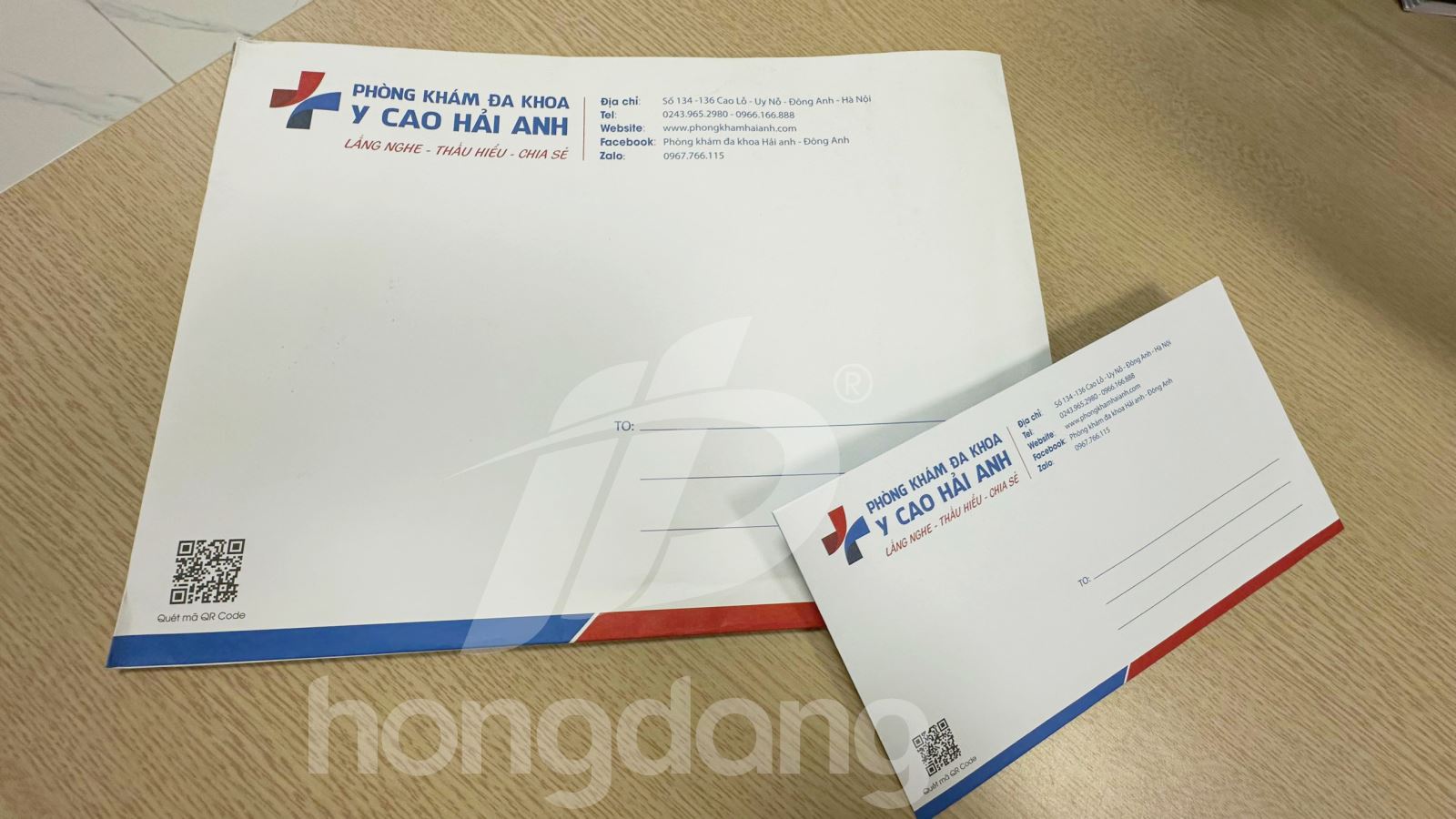 Mẫu phong bì y tế