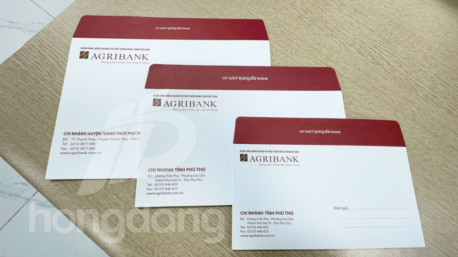  Mẫu phong bì ngân hàng Agribank