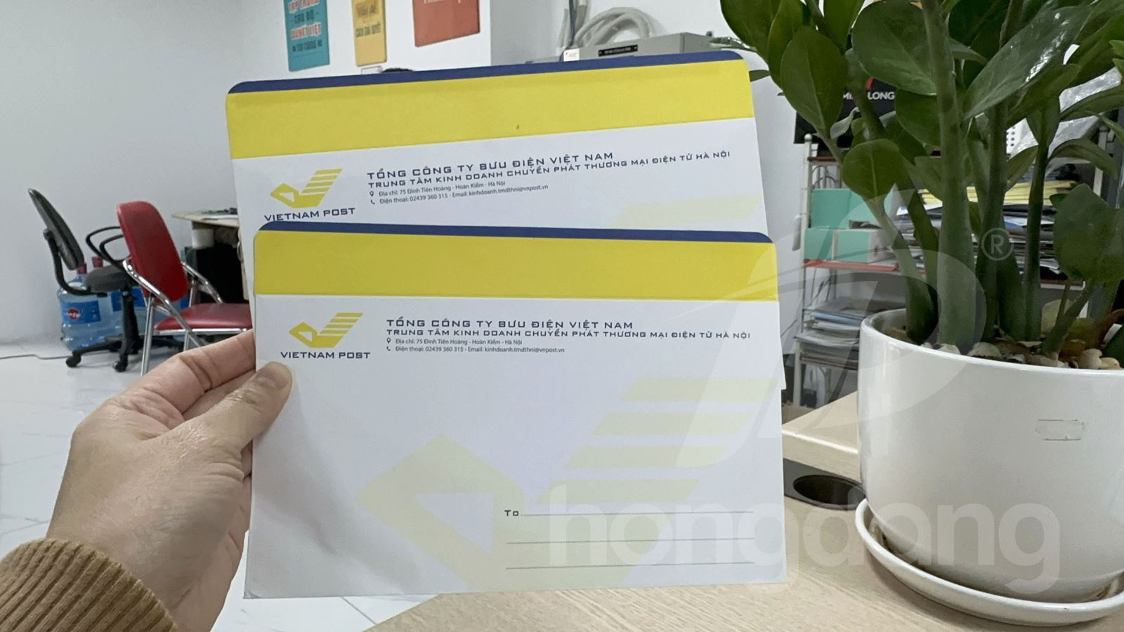  Mẫu phong bì Công ty bưu điện 