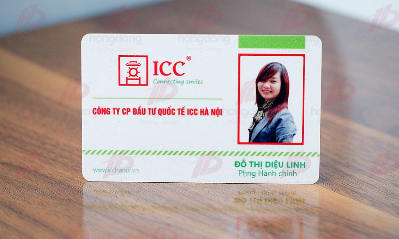 Mẫu thẻ được In Hồng Đăng thiết kế và in ấn