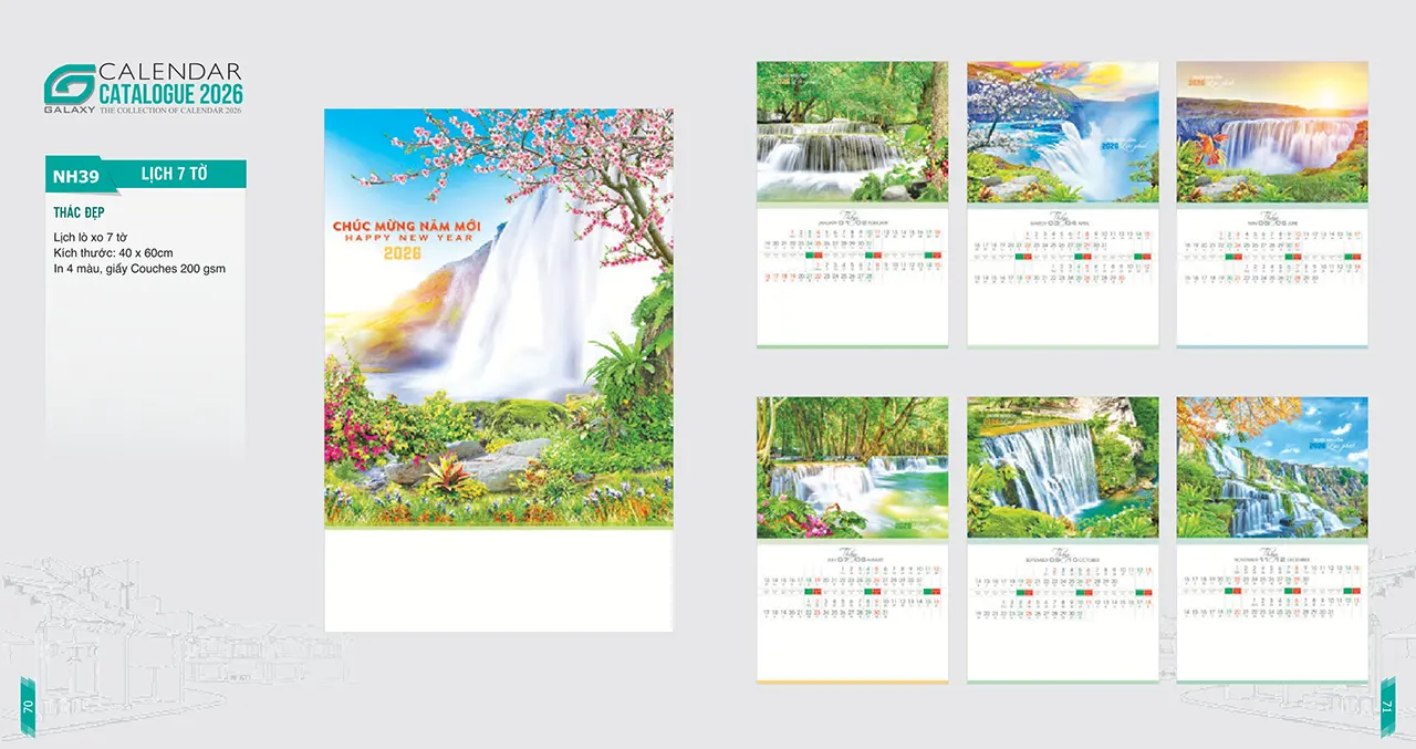 lịch lò xo 2026 mã NH giá tốt