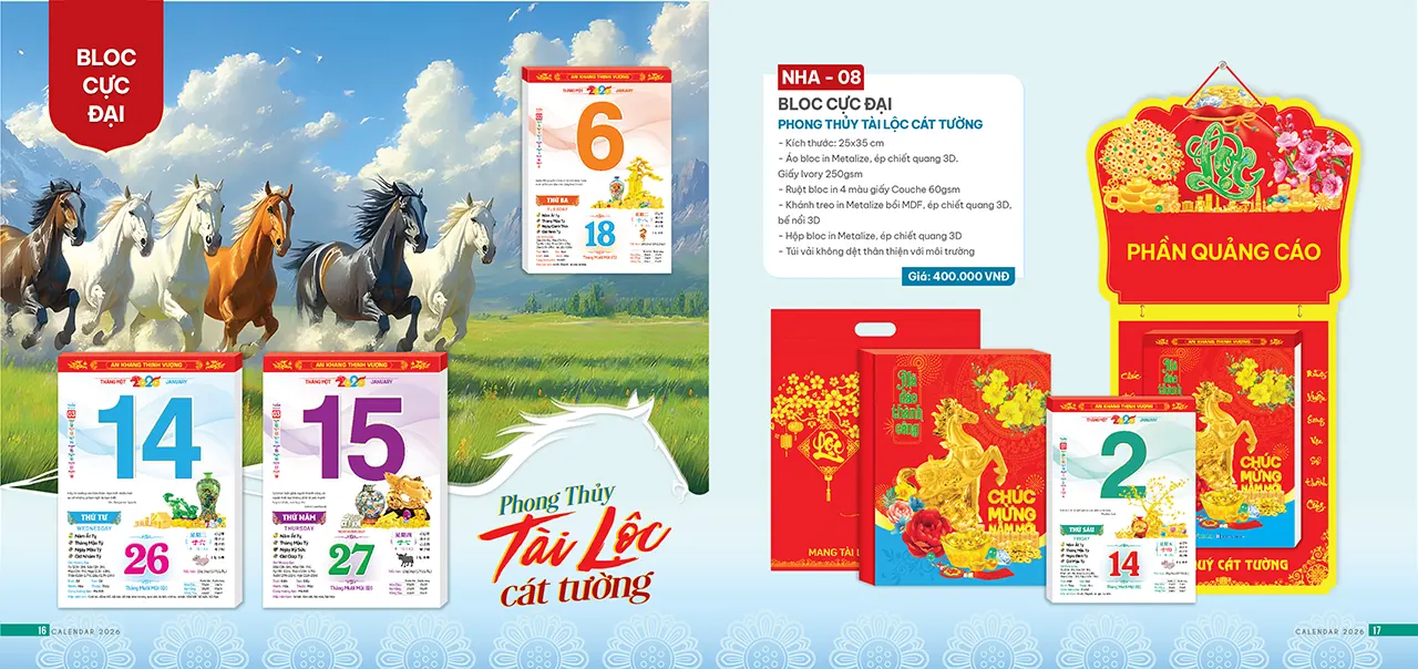 in logo doanh nghiệp lên lịch bloc