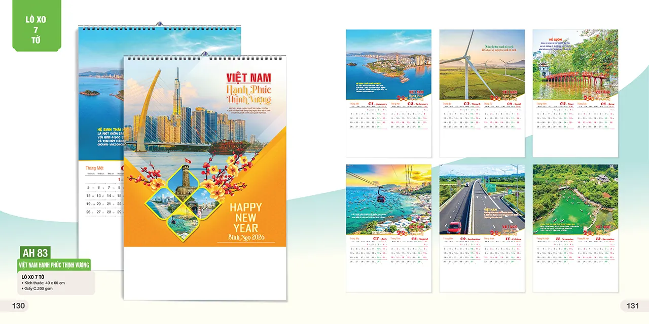 In lịch Tết giá rẻ tại Hà Nội, giao hàng nhanh