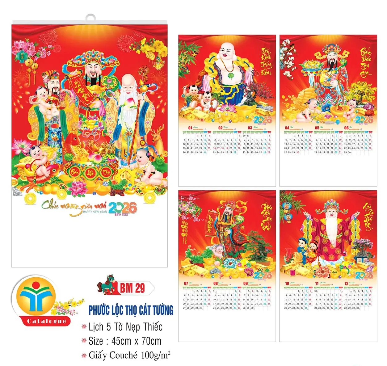 In lịch nẹp thiếc quảng cáo thương hiệu giá tốt