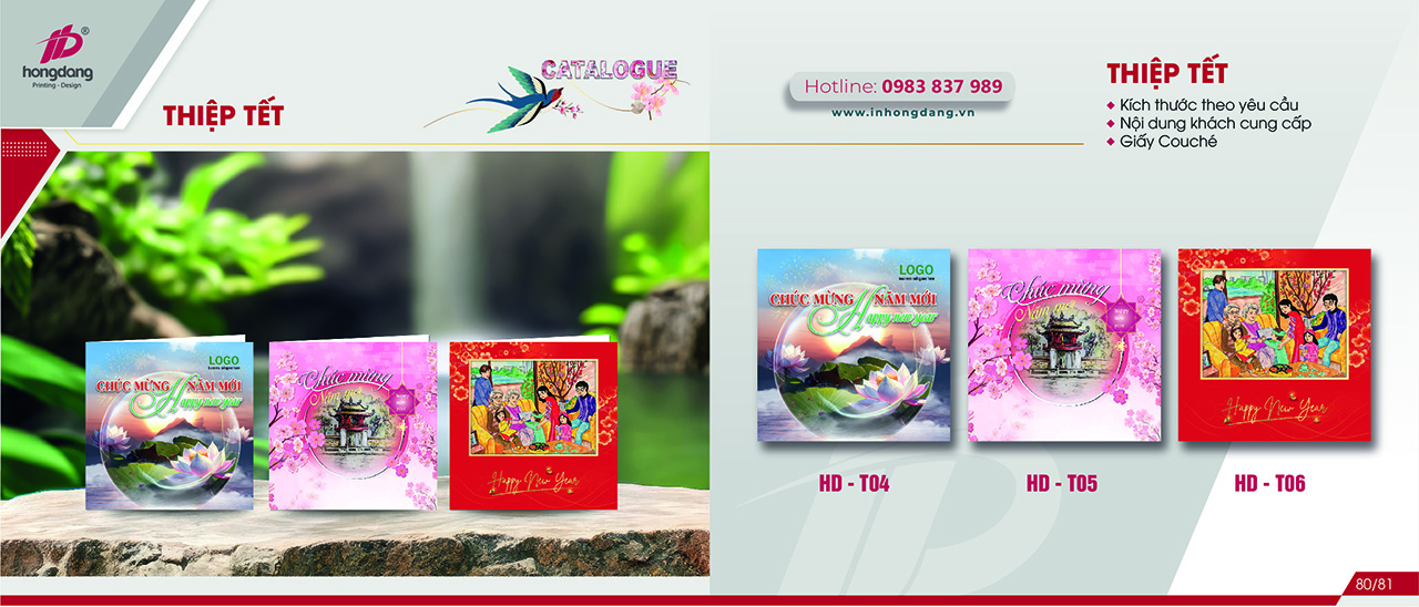 in thiệp chúc tết 2026