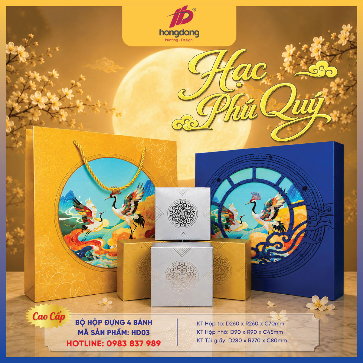 vỏ hộp bánh trung thu cao cấp